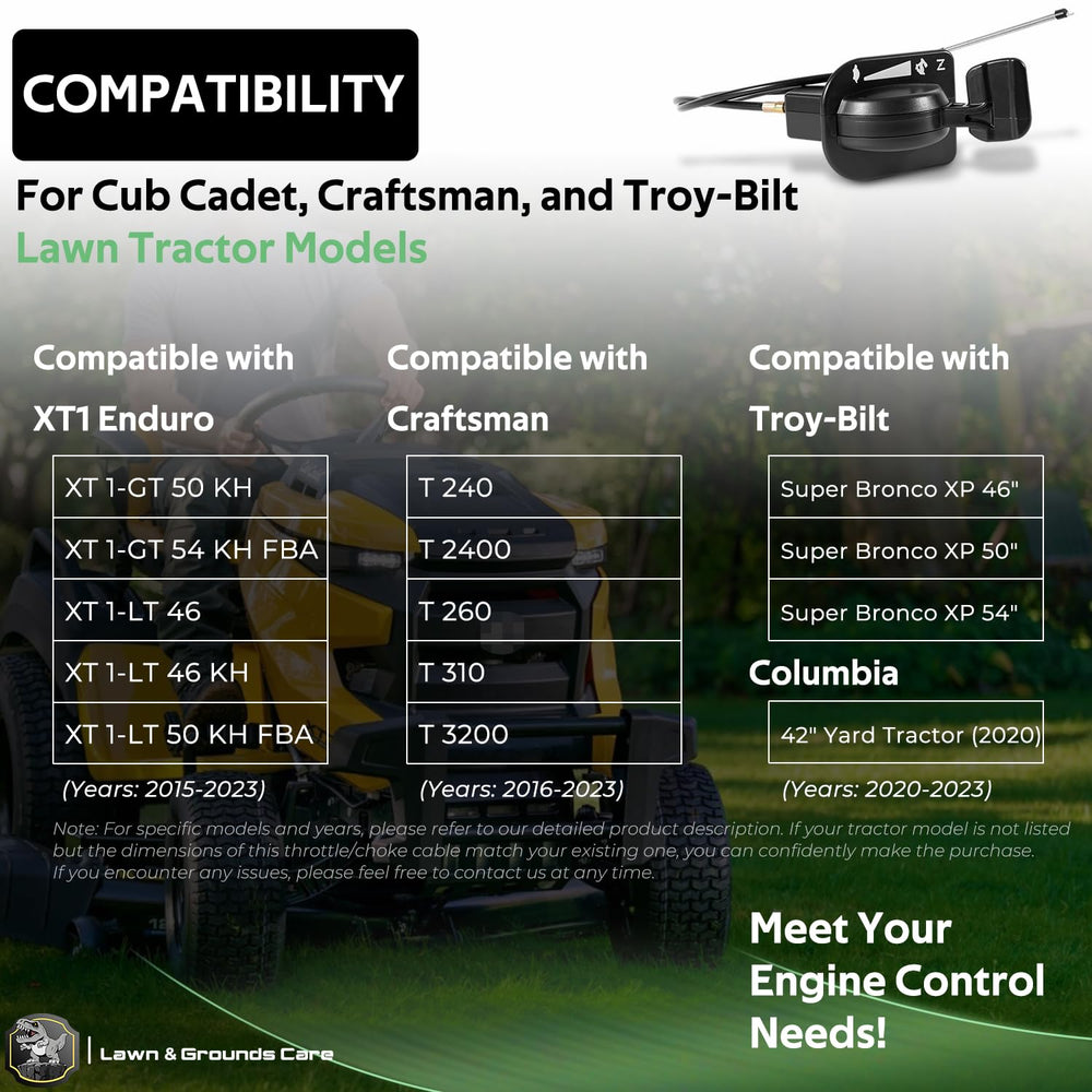Bzcovac 746P06431 throttle cable for Craftsman T2400 startup reliability