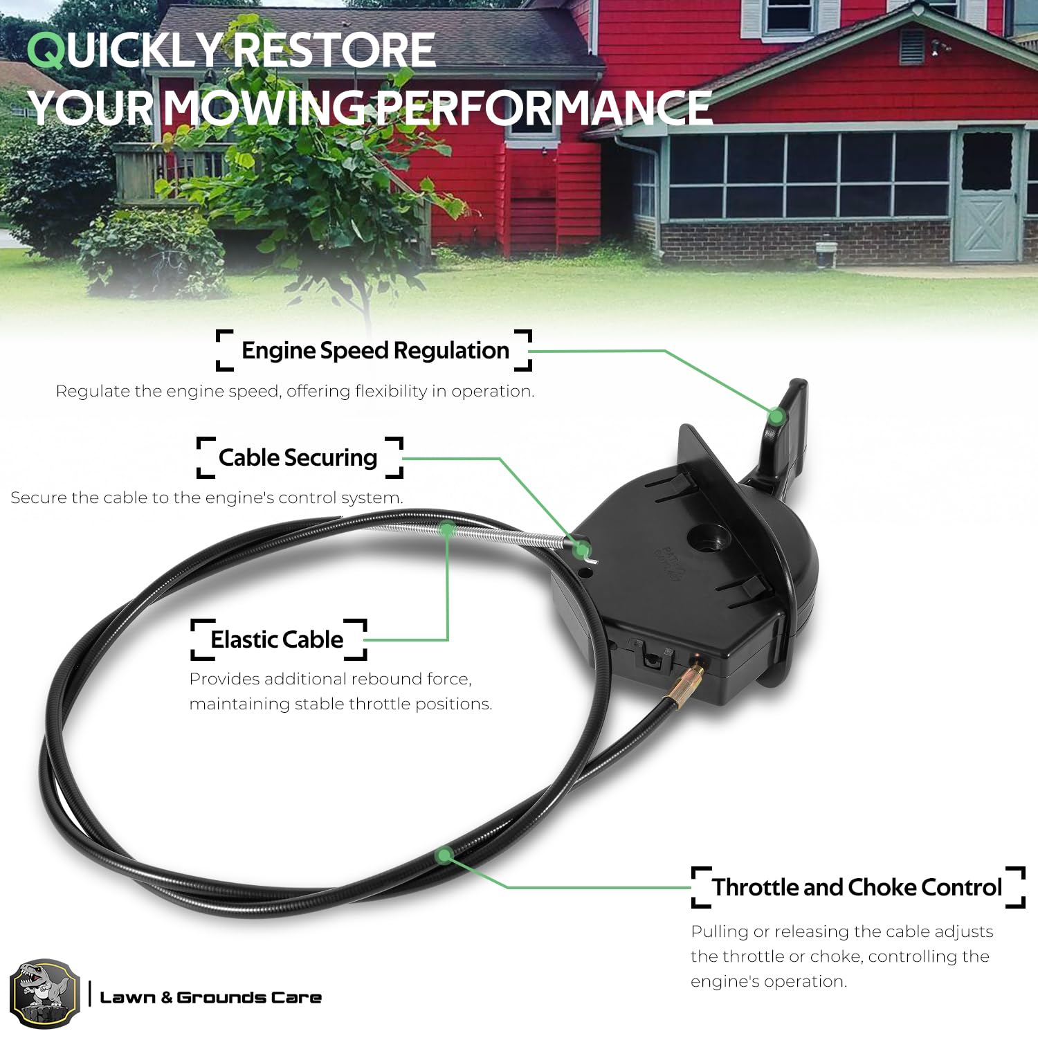 Bzcovac 746P06431 throttle cable for Craftsman T260 operation