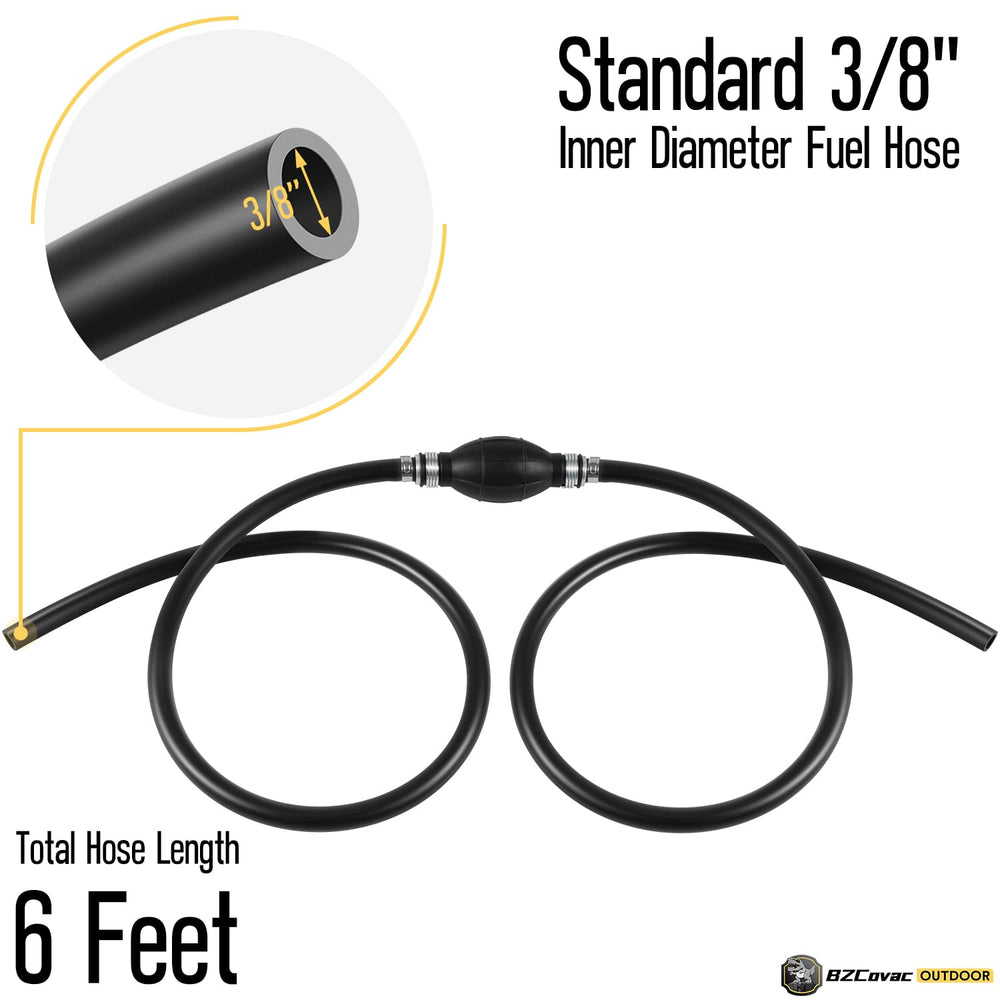 Bzcovac nylon braided fuel hose stands up to rugged conditions.