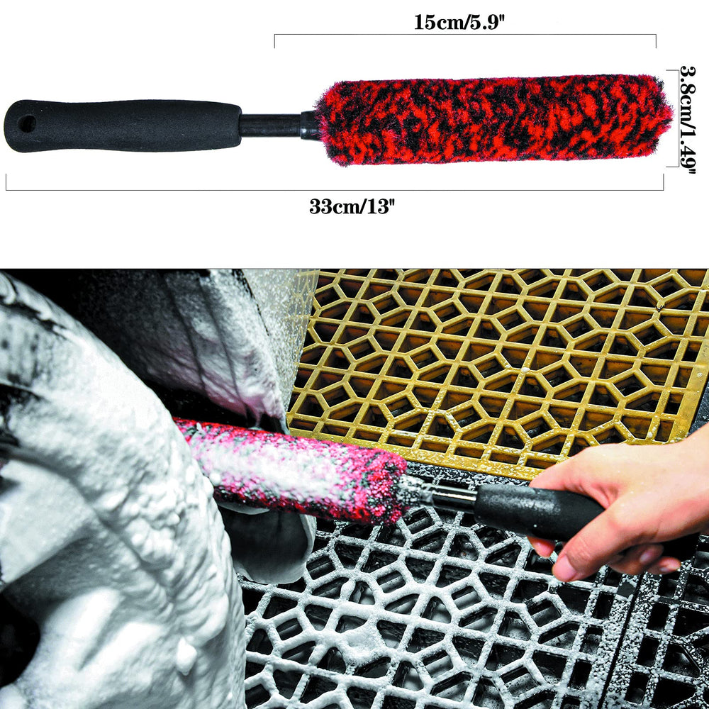 Bzczh metal-free wheel brush demonstrating durable high-strength handle.