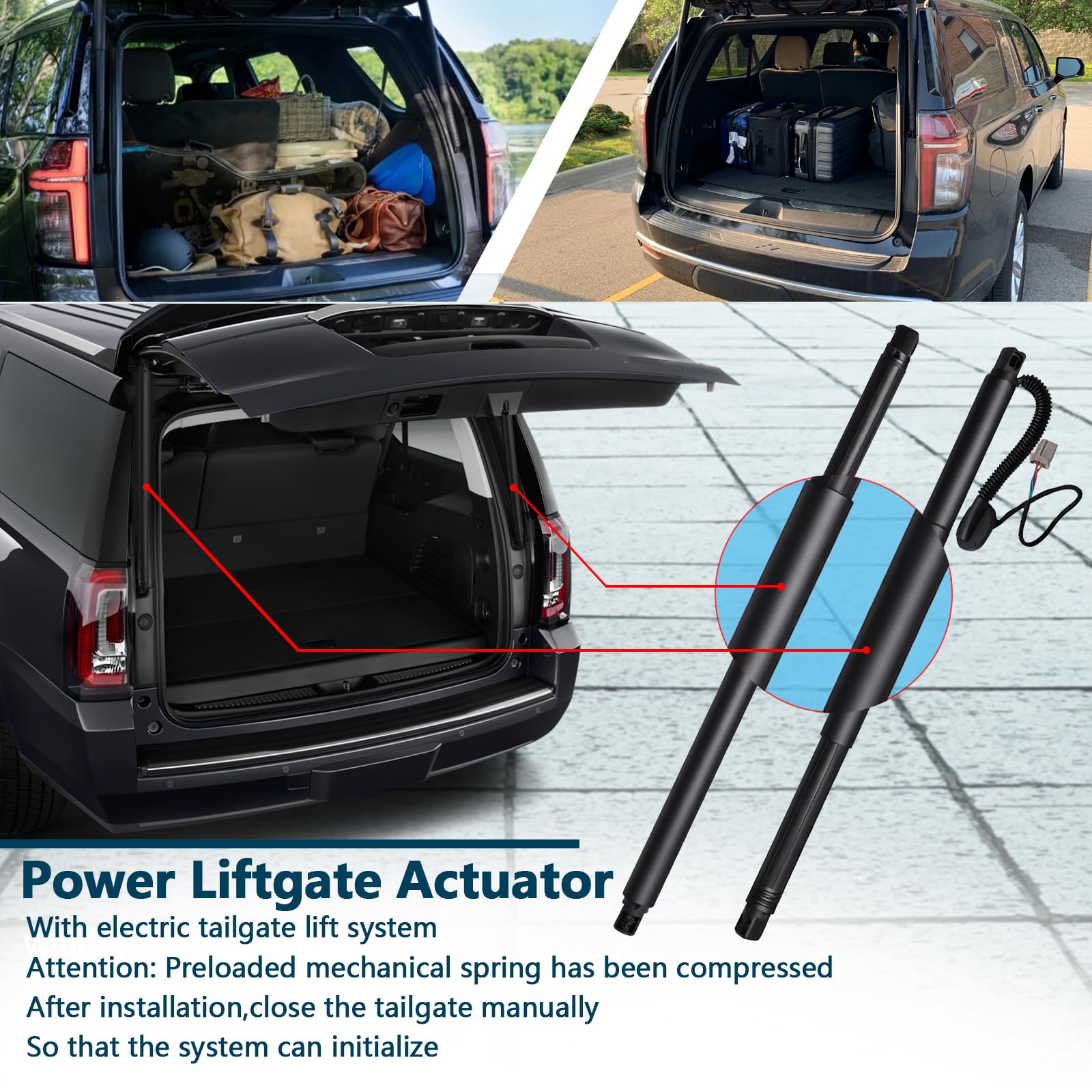 BZSSY rear power tailgate lift support right for balanced operation