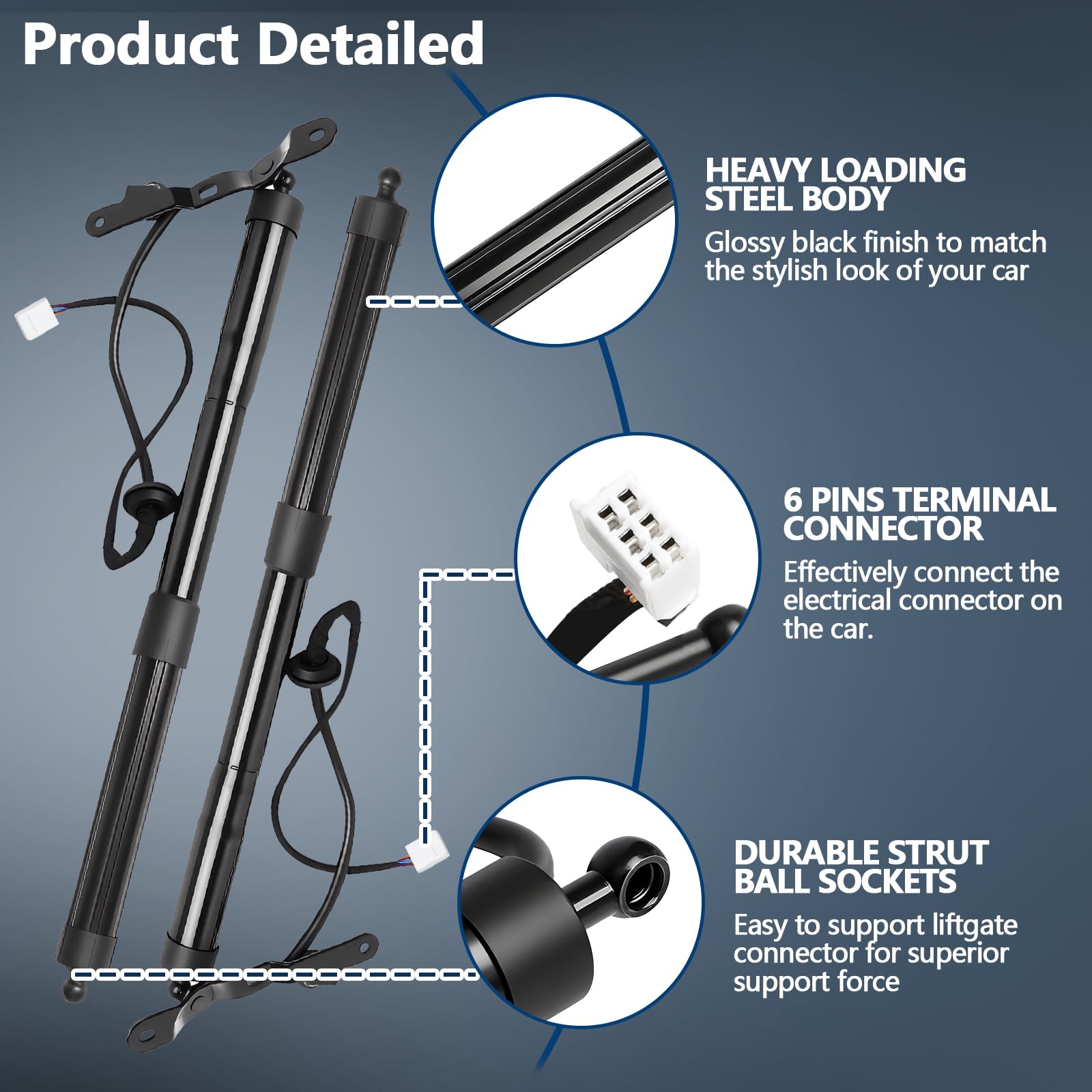 B.ZSSY tailgate strut durability with upgraded materials.