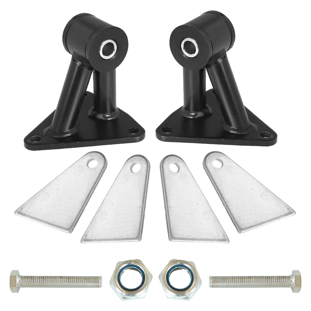 BZSSY weld-in motor mount kit side profile with sturdy powder coat