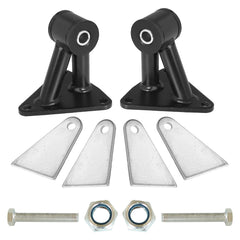 BZSSY weld-in motor mount kit side profile with sturdy powder coat