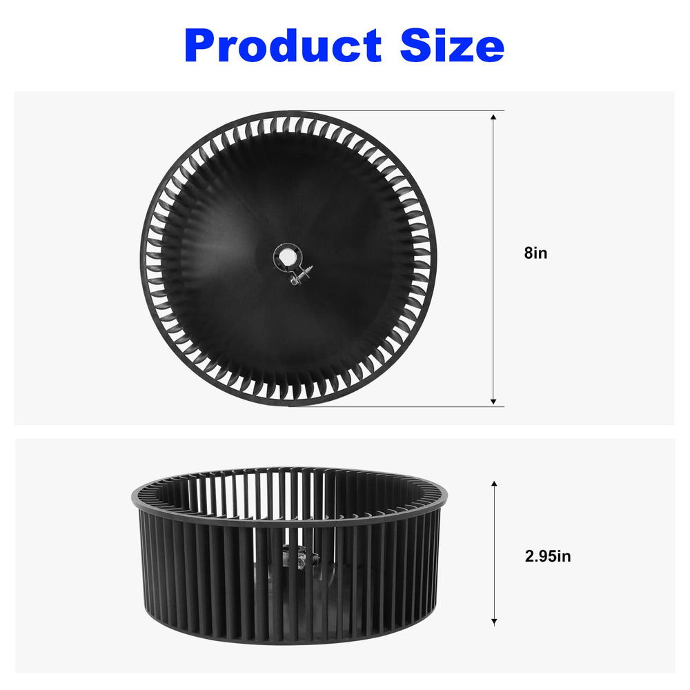 BZTT blower wheel Frigidaire-compatible for durable RV air conditioning.