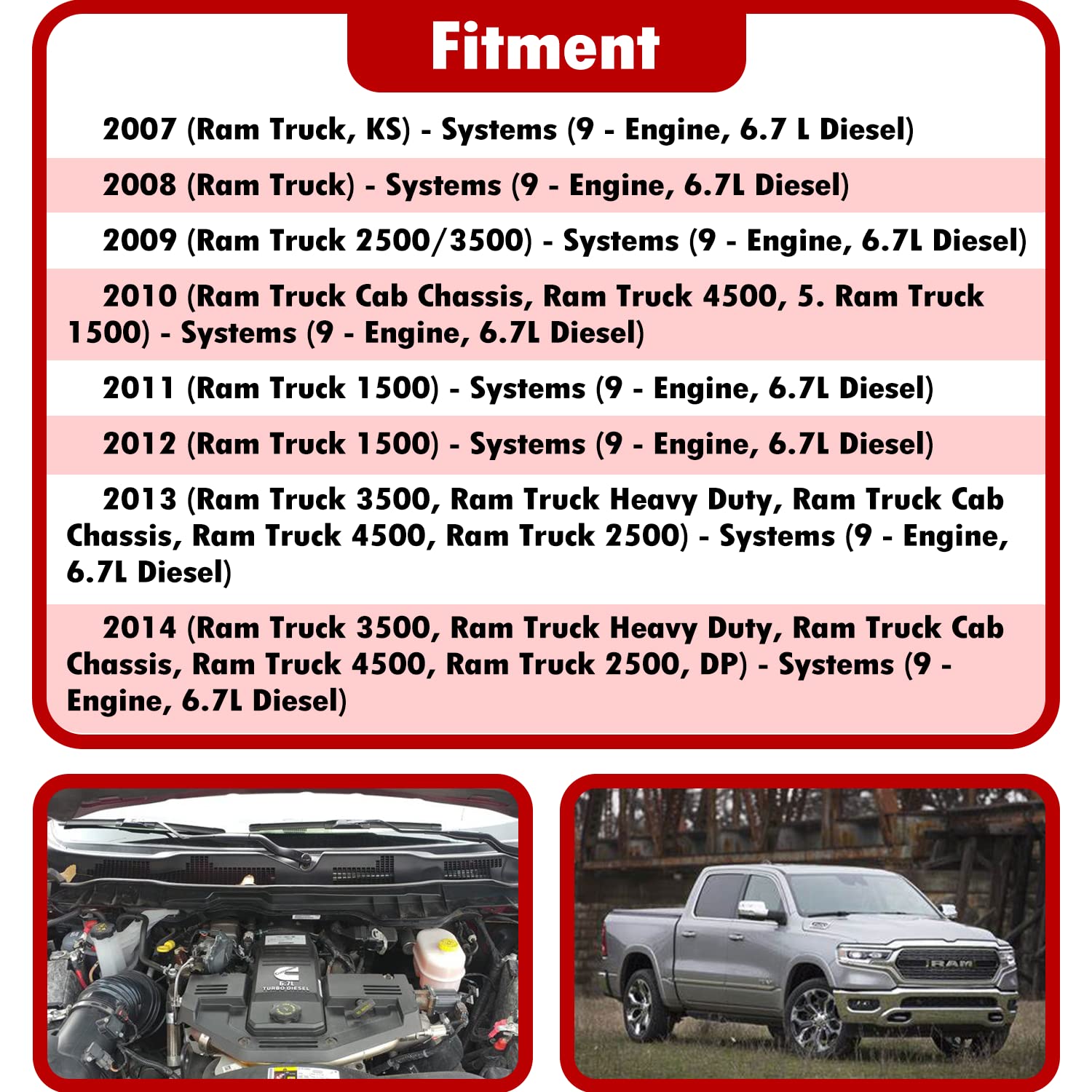 Bzumperyz Dodge Ram 6.7L Cummins wrench in use, showing compatibility with multiple bolt sizes.