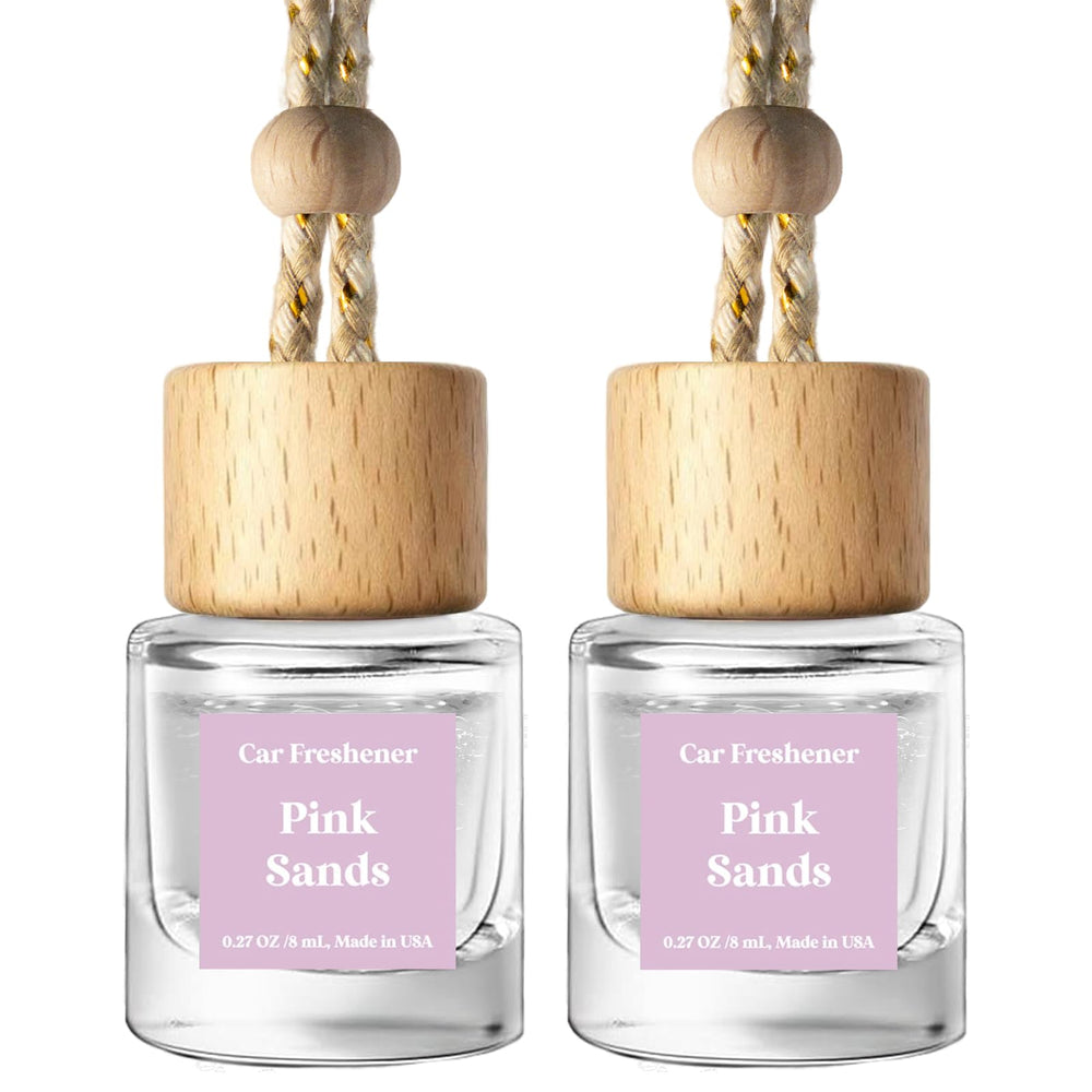 C Classy Pink Sands diffuser bottle front view boosts in-car fragrance.