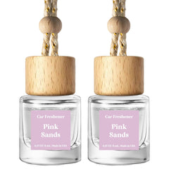 C Classy Pink Sands diffuser bottle front view boosts in-car fragrance.