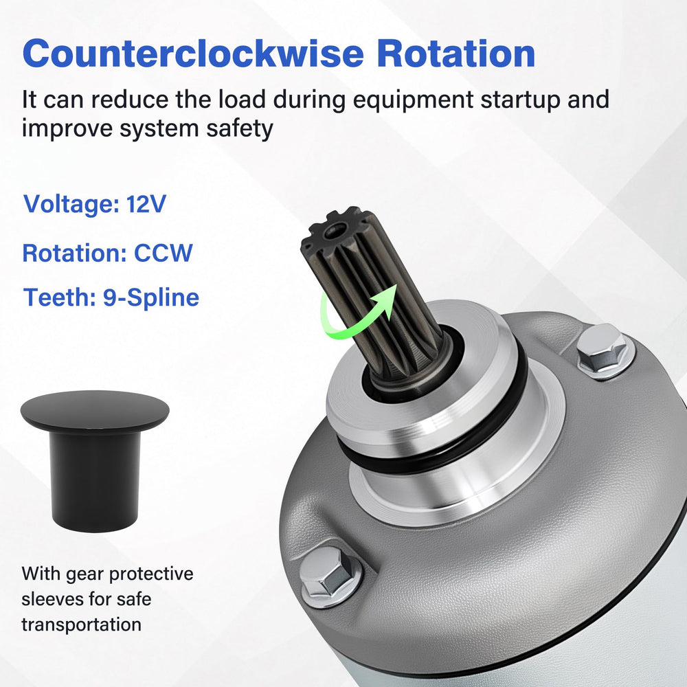 C CLINK starter motor for Honda Rancher 350 terminal connection detail for reliable wiring.