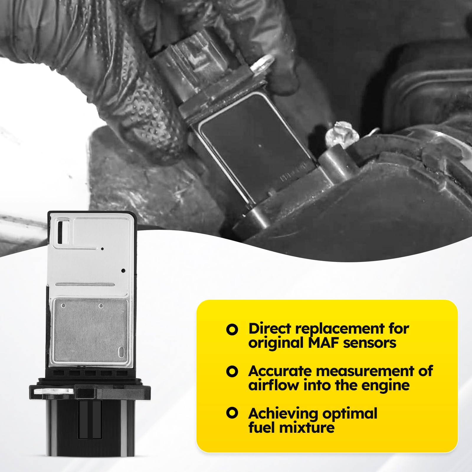 C-Tzu MAF sensor label view shows OEM-part numbers for easy cross-compatibility.