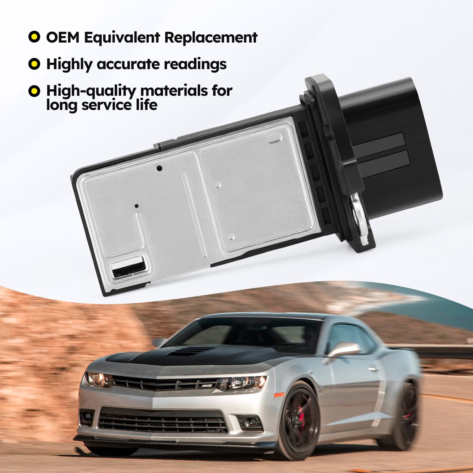 C-Tzu MAF sensor side view highlighting durable housing for long-term reliability.