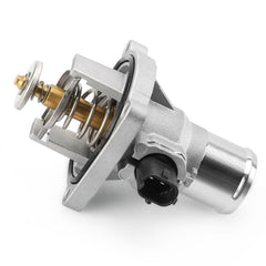 C-Tzu upgrade aluminium thermostat housing with sensors, front view shows cooling efficiency