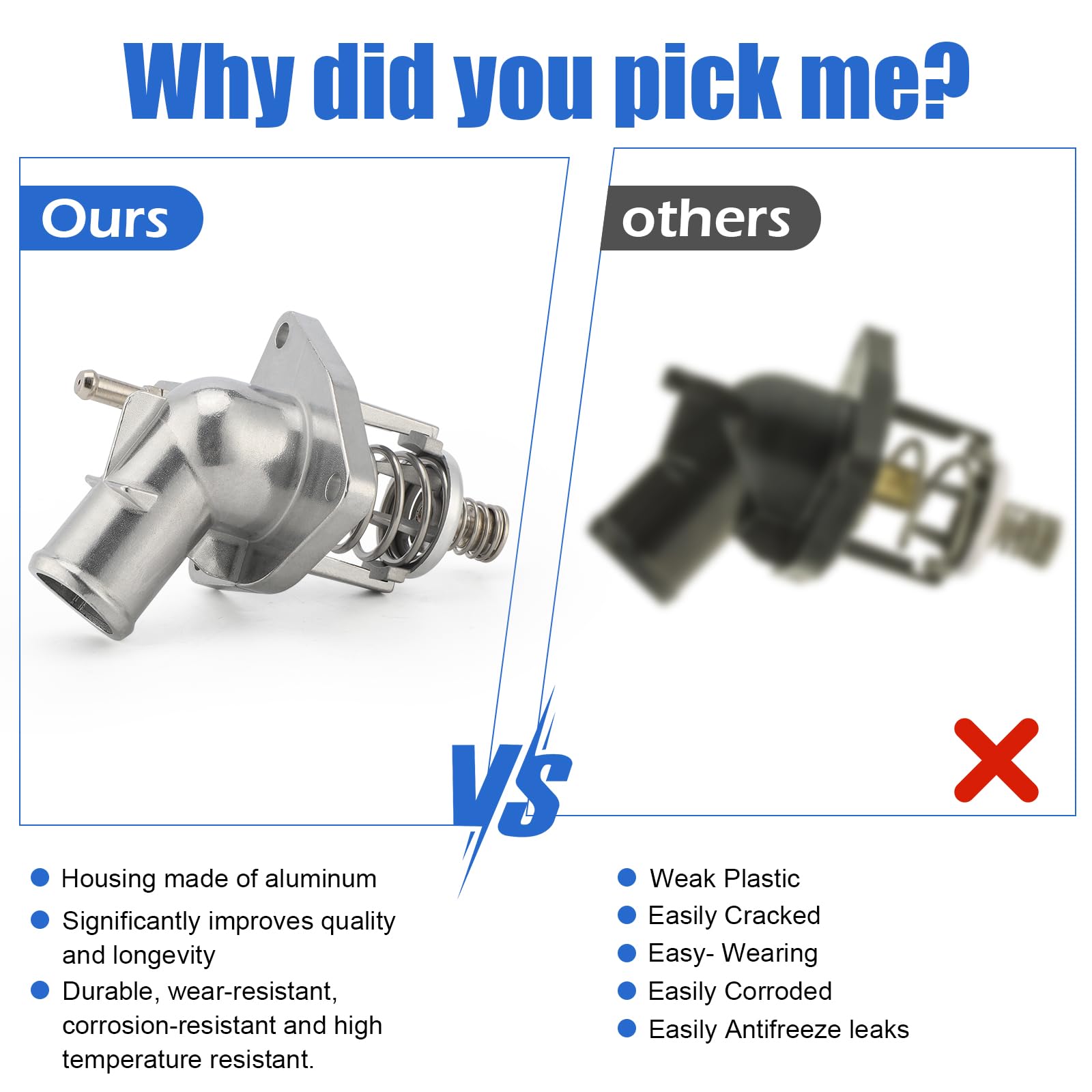 C-Tzu thermostat housing provides consistent response to cooling needs for optimal efficiency.