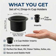 Drop-in installation shown for quick, tool-free upgrade