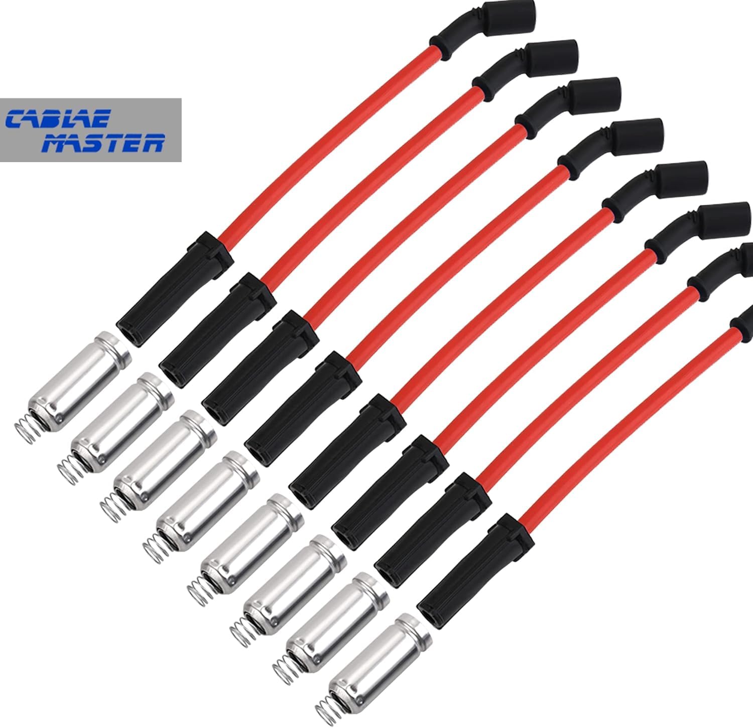 Cable Master double silicone jacket with fiberglass layer resists heat for safer connections.