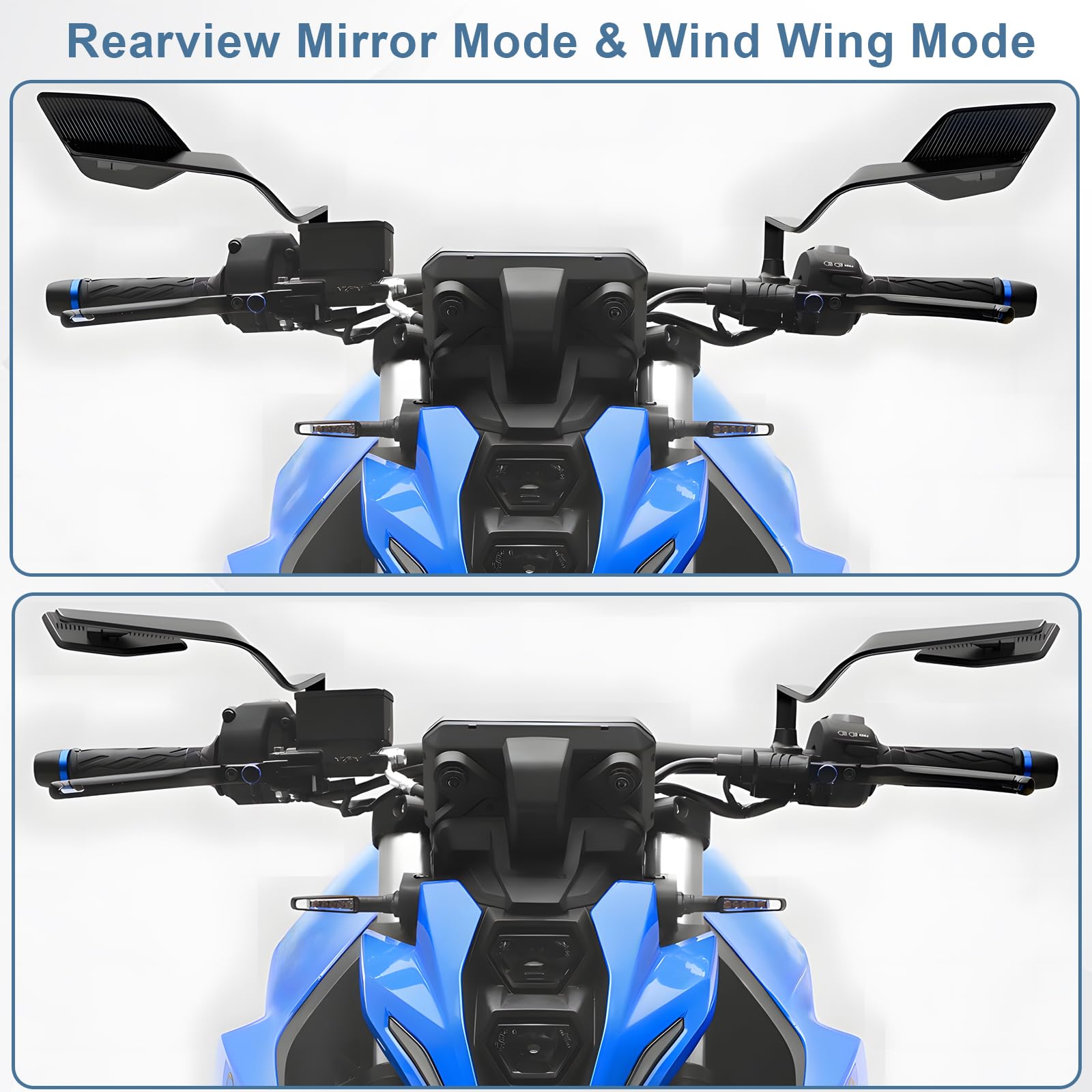 Caboriallan mounting options compatible with Kawasaki and Yamaha sport bikes.