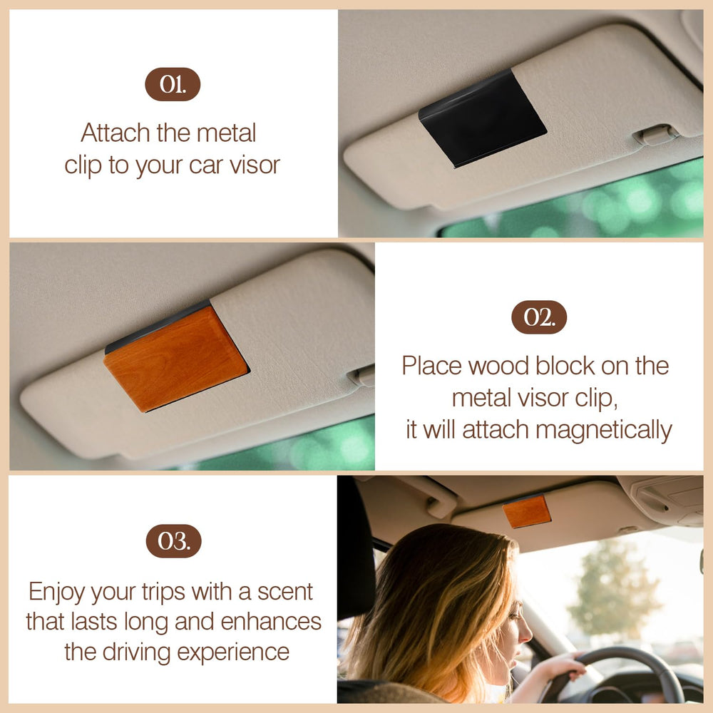 Cacanry 30-day fragrance keeps car interior inviting.