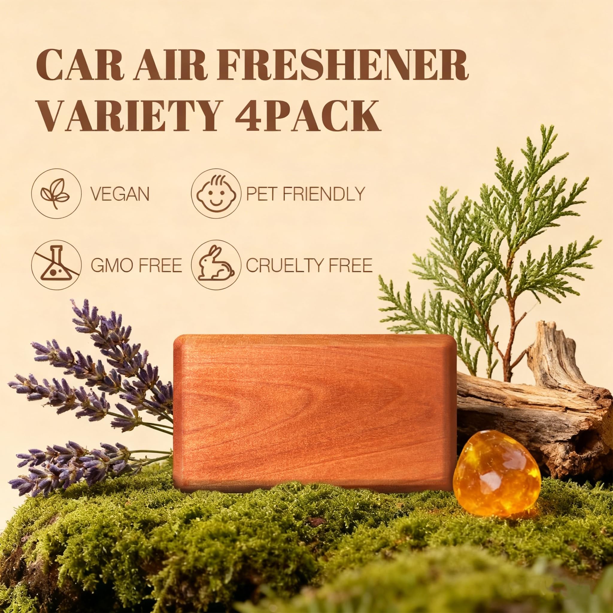 Cacanry wood block soaked 48 hours for richer fragrance.