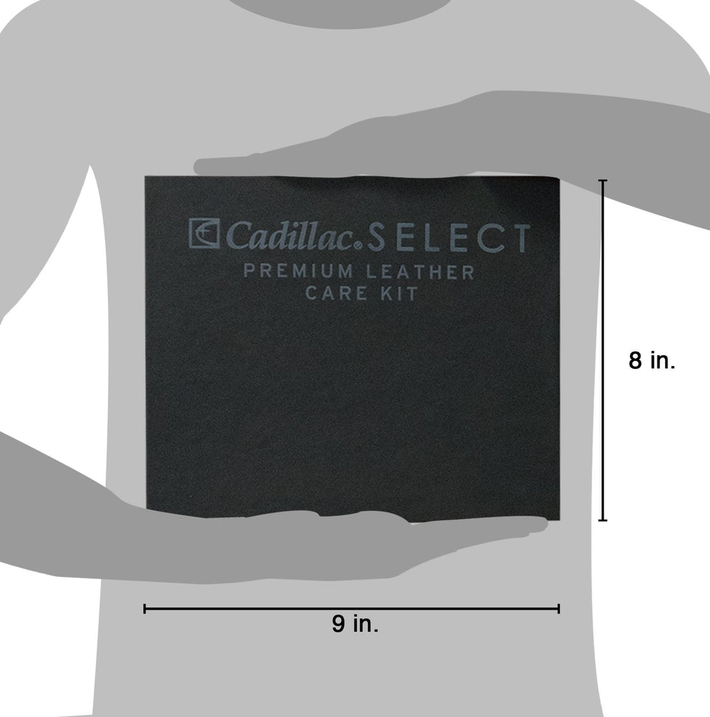 Cadillac Select Premium Leather Lotion finish highlighting smooth, satin-like sheen after conditioning.