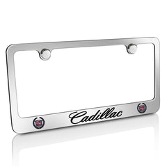 Cadillac Workmark license frame with chrome finish enhances your Cadillac’s exterior quality.