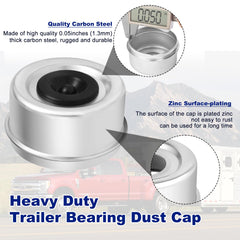 CAETOUNG 2.72-inch dust cap protects standard trailer hubs