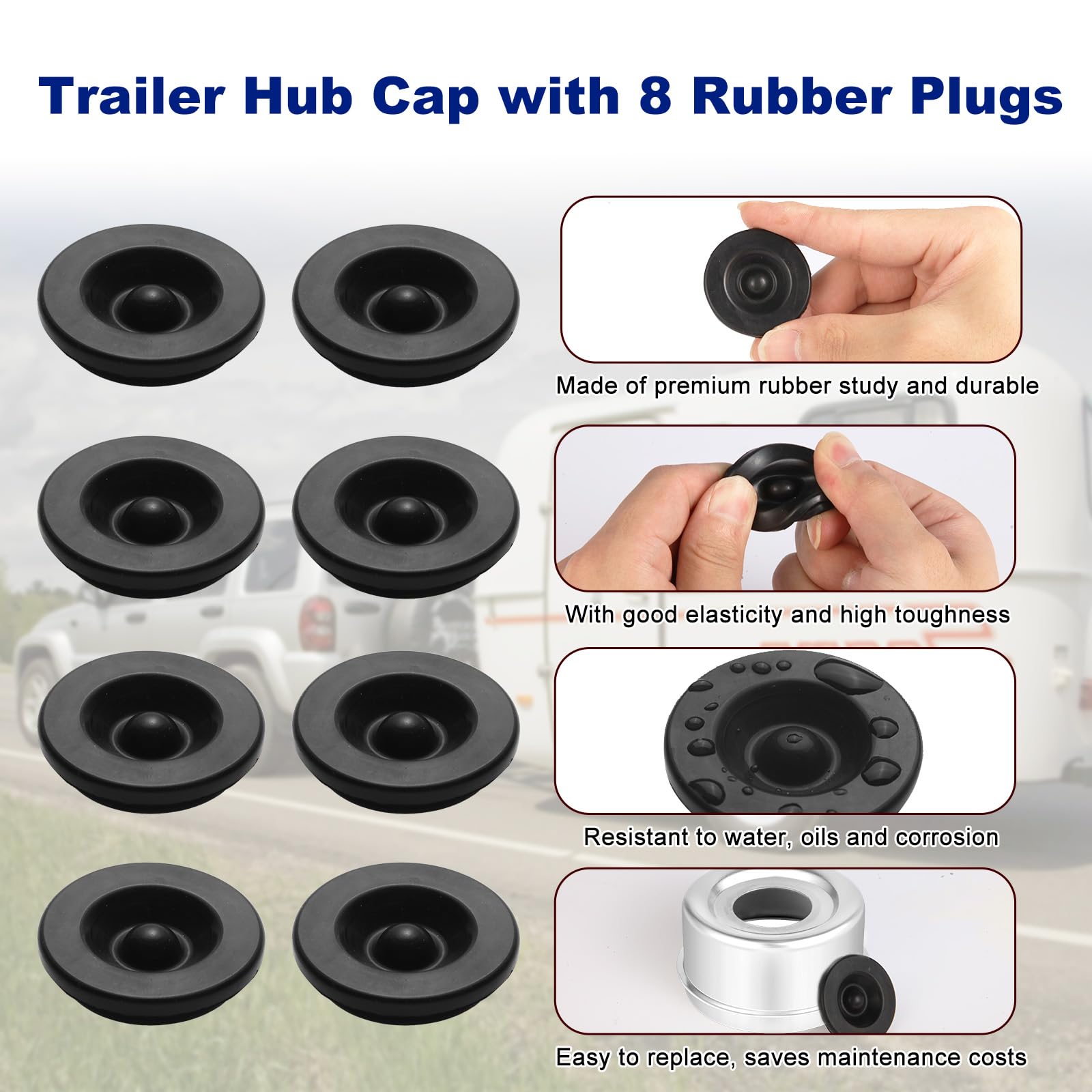 CAETOUNG extra rubber plugs for emergency replacements
