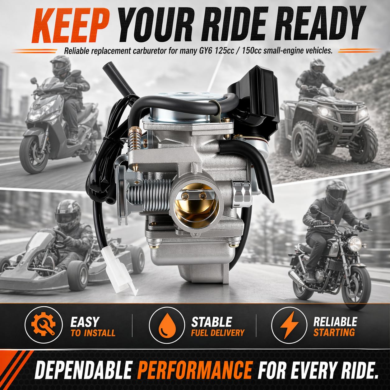 CAFEZAYO cleaning brush helps maintain carburetor efficiency.