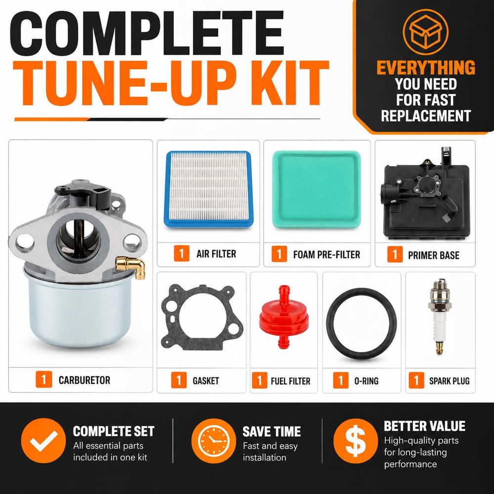CAFEZAYO compatibility overview highlights broad engine coverage for Briggs & Stratton and Craftsman.