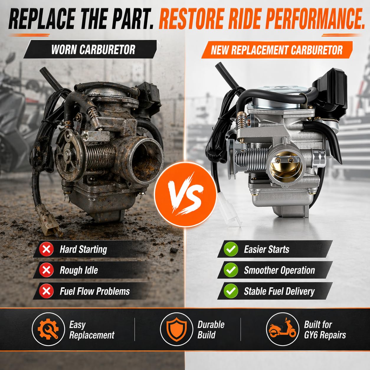 CAFEZAYO fuel line provides steady fuel supply for reliable starts.