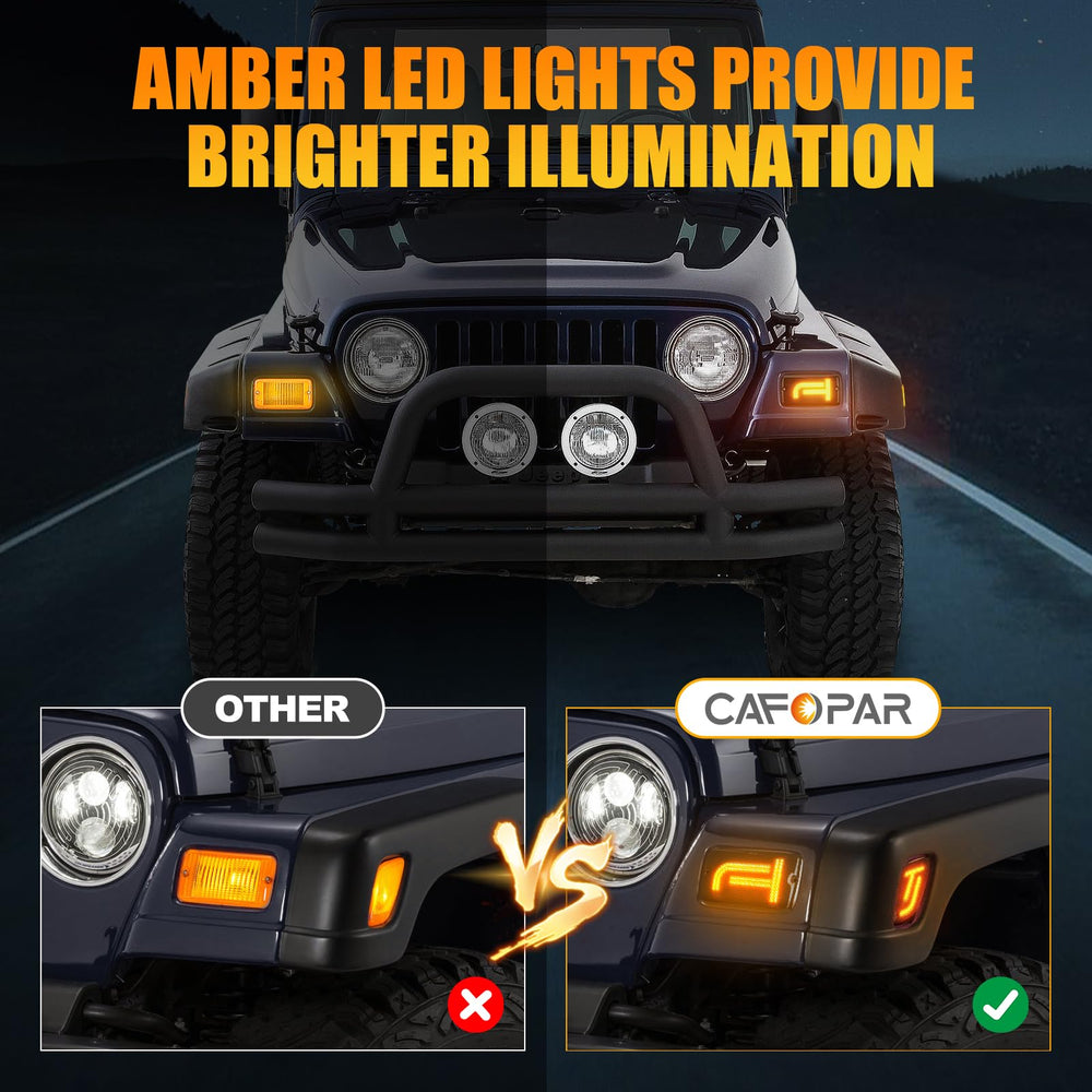 CAFOPAR Brighter TJ LED unique TJ pattern design for a standout look.