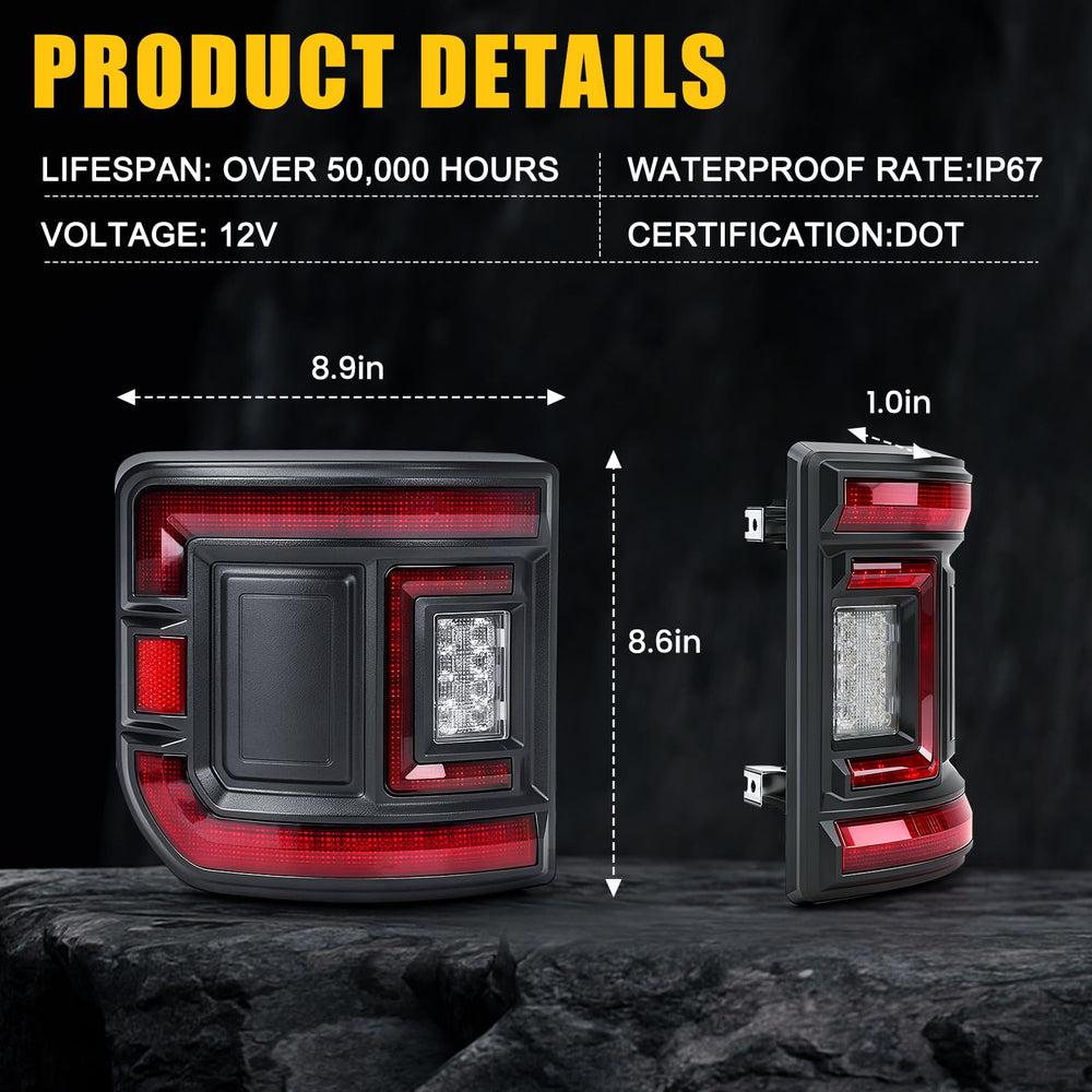 CAFOPAR DOT LED tail light reverse light wide-angle illuminates rear surroundings for safe maneuvering.