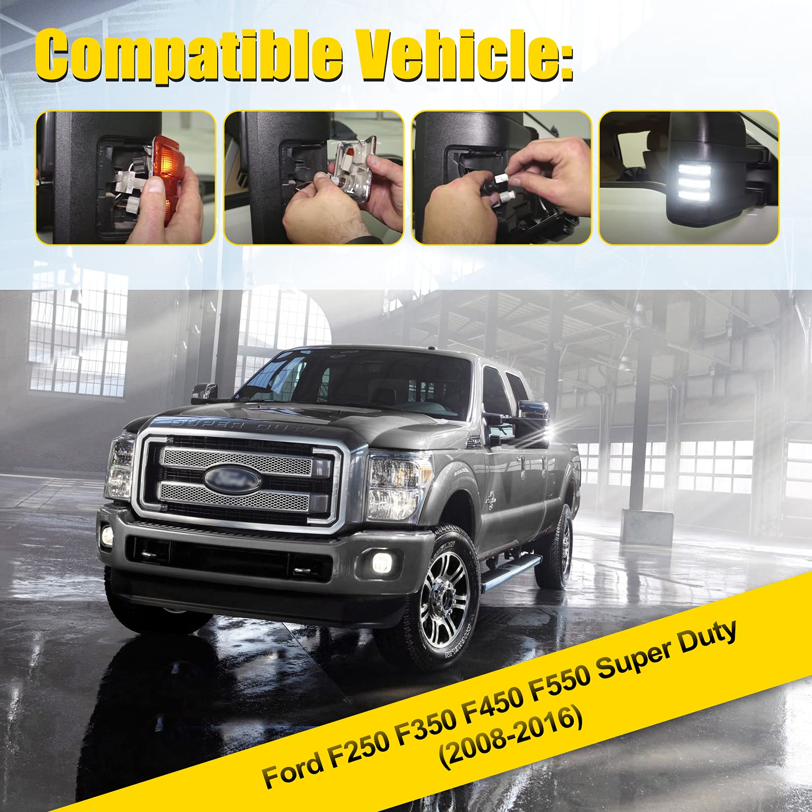 CAFOPAR plug-and-play installation on factory mirrors for quick upgrade.