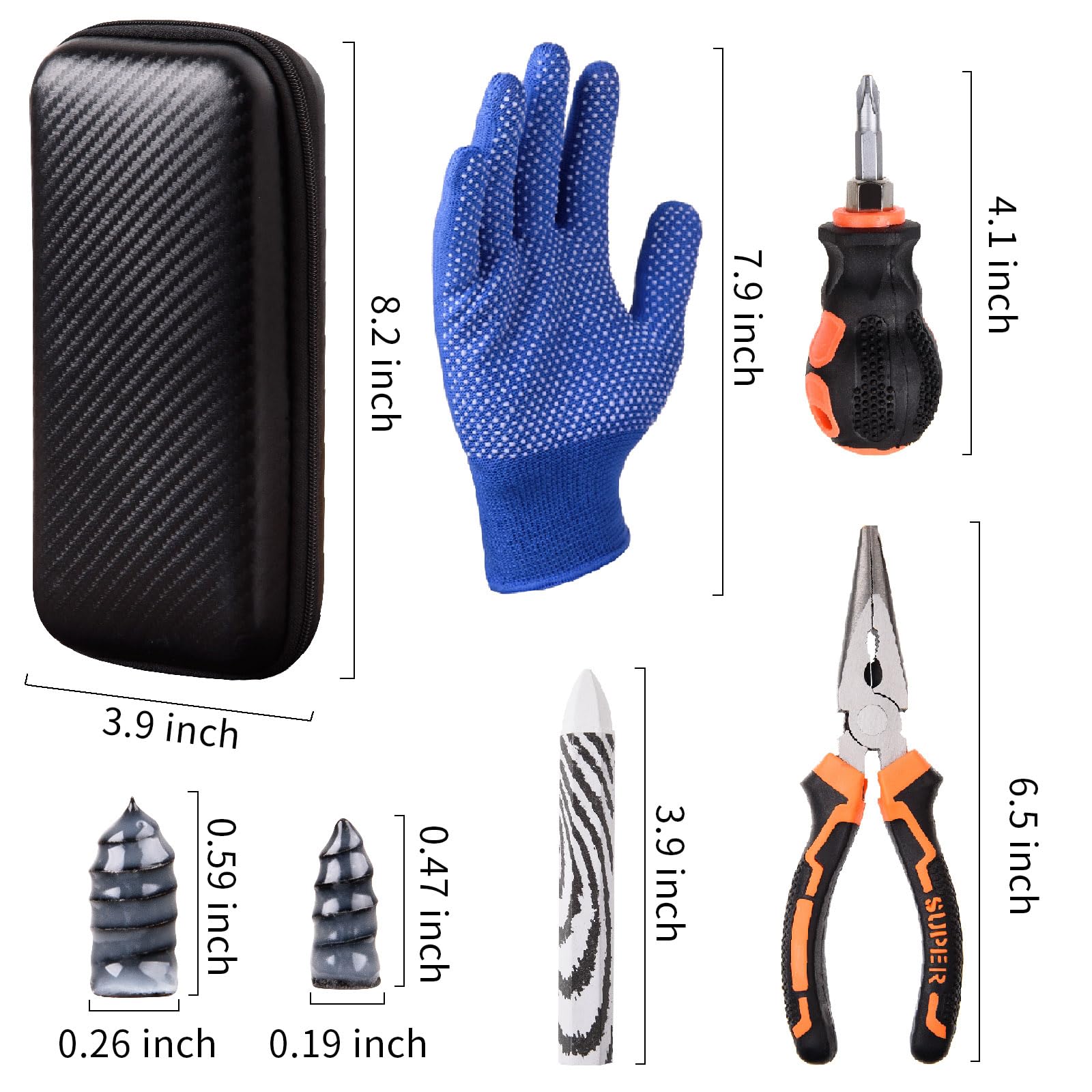 CalamariKey large self-tapping nails pack for puncture sealing