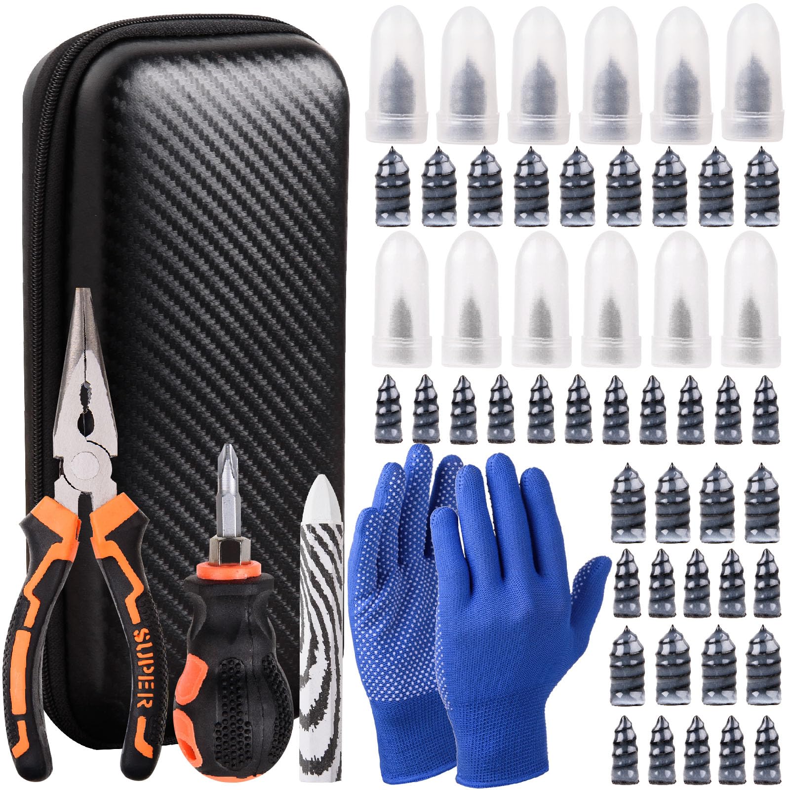 CalamariKey tire repair kit front cover for quick roadside fixes