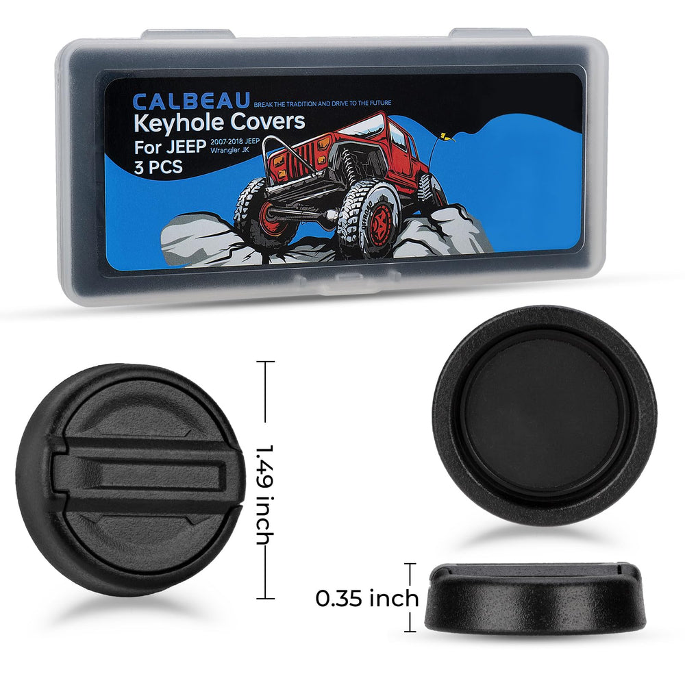 CALBEAU keyhole cover easy installation: no tools, no scratches, instant secure fit