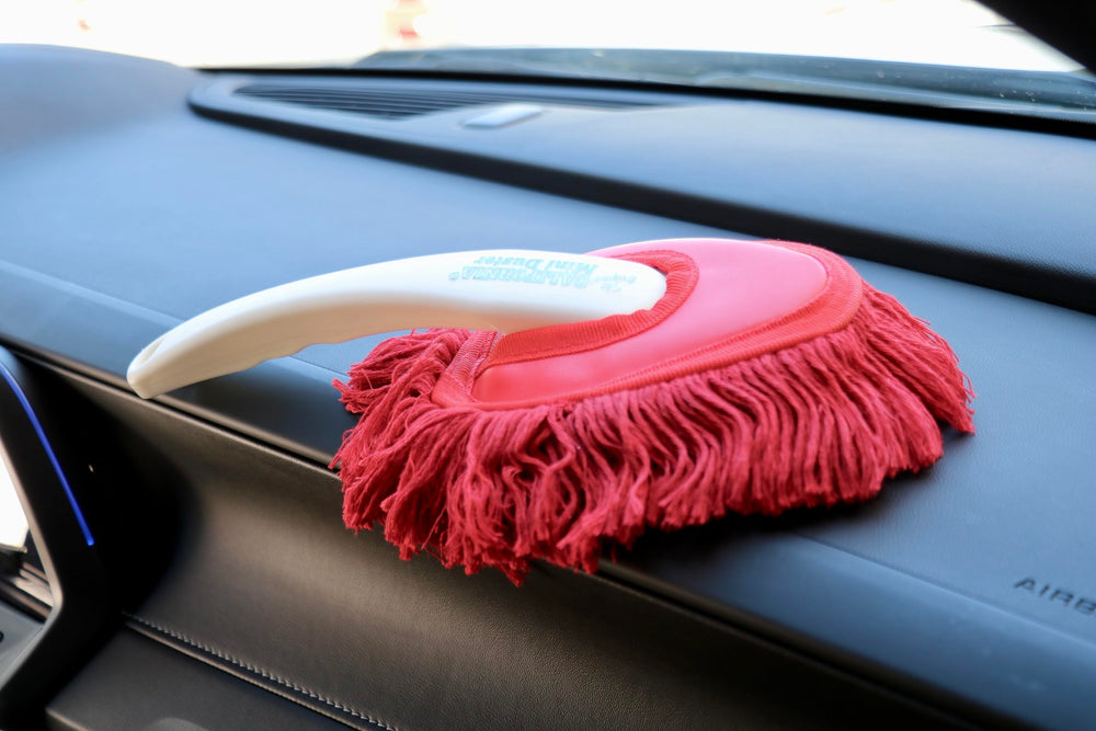 California Car Duster cotton mop head showing wax-treated fibers