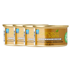 California Scents Golden State Delight air freshener canister for long-lasting odor control in small spaces.