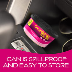California Scents under-seat placement keeps fragrance at hand without clutter.
