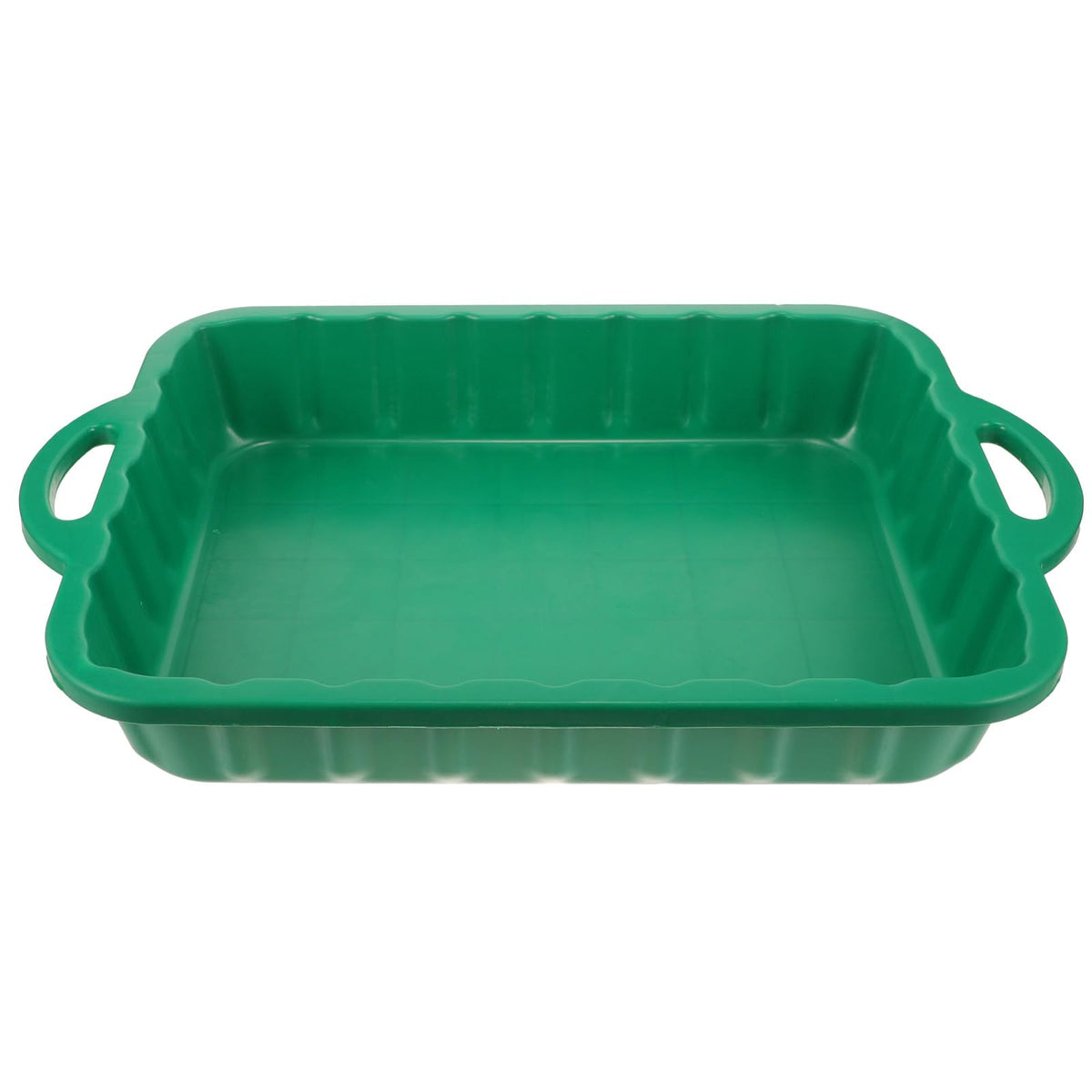 CALLARON 23.5-inch oil drain pan side view showing large capacity for oil changes.