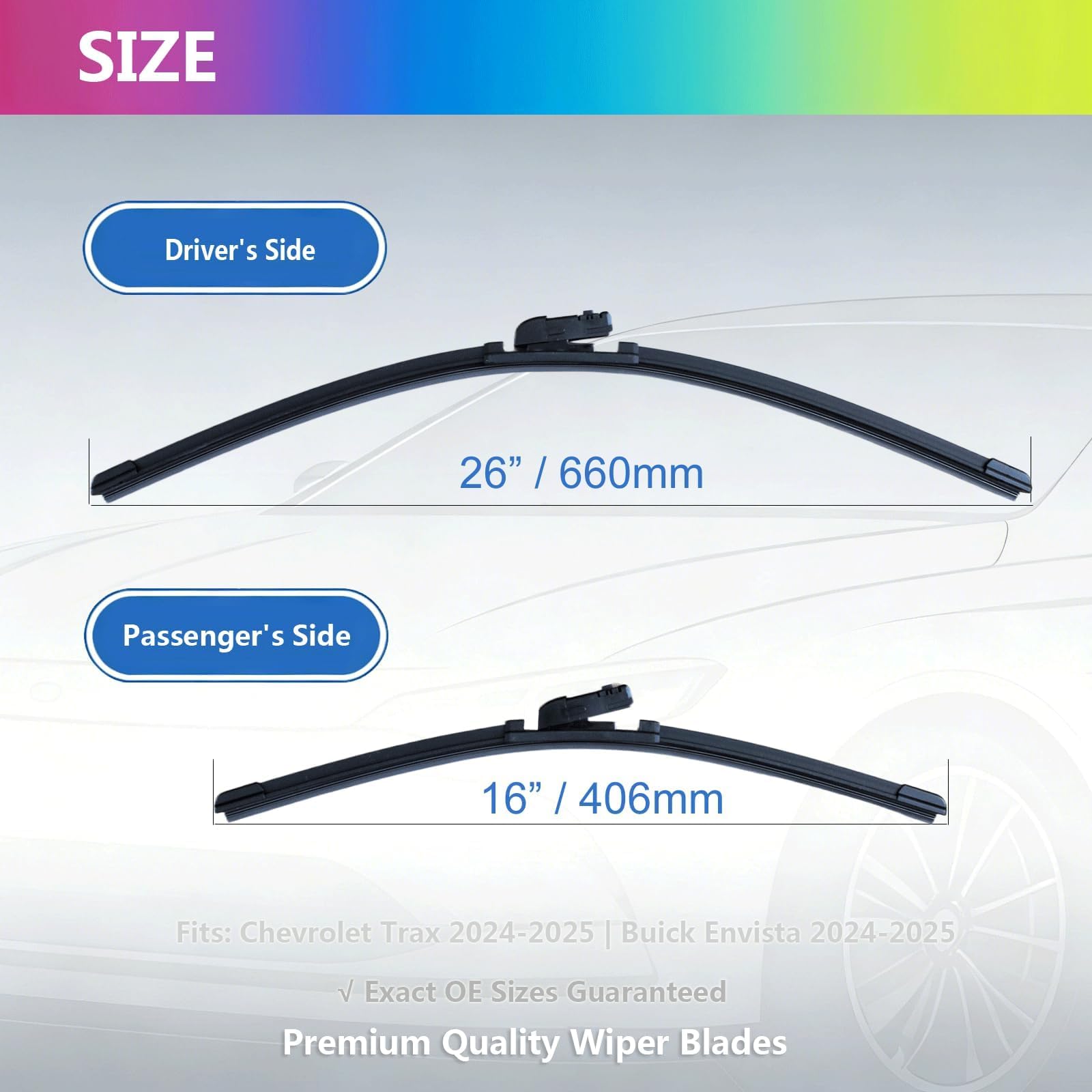 CalmLumix aero-curve design provides even water removal and fewer streaks