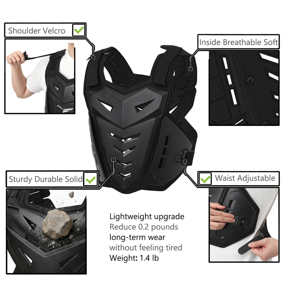CALOPET Light Upgrade Chest Armor adjustable straps demonstrate flexible sizing.
