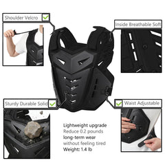 CALOPET Light Upgrade Chest Armor adjustable straps demonstrate flexible sizing.