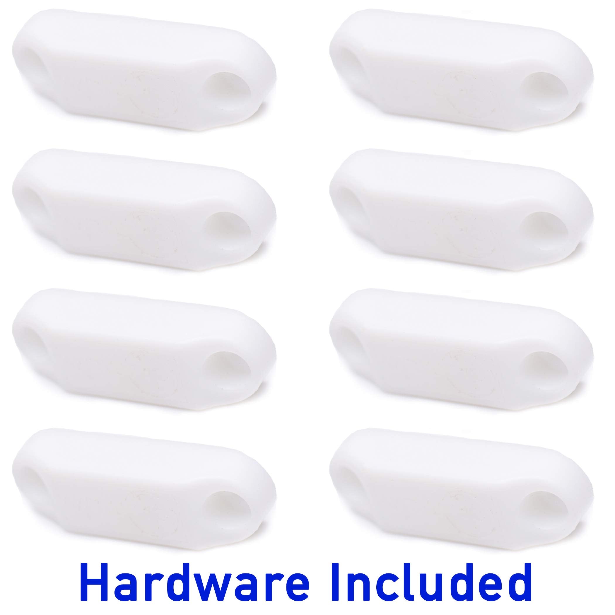 Close-up of CALPALMY white ABS housing and strong magnets enabling hands-free door hold.