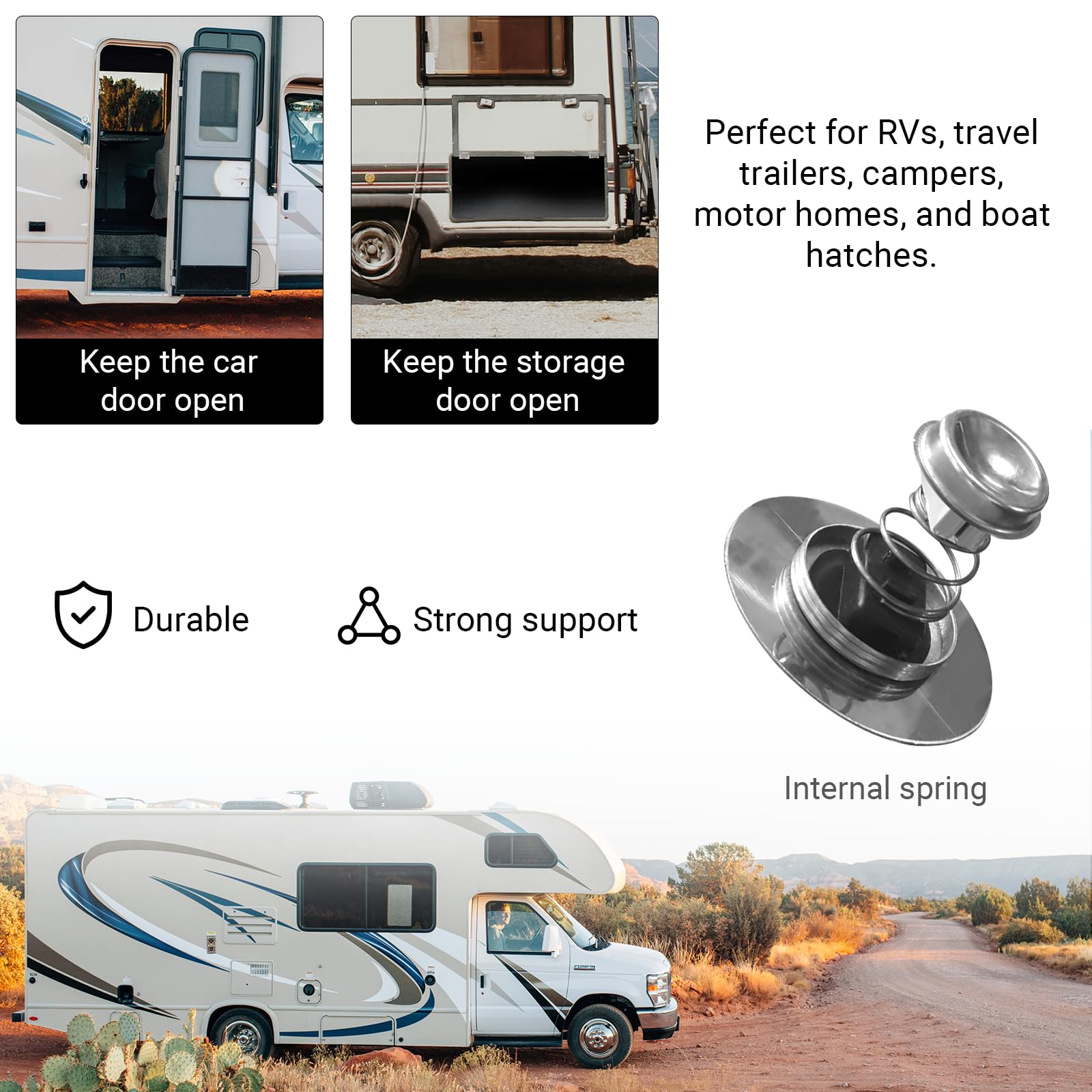 CALPALMY whisper-quiet operation keeps RV cabin peaceful while traveling.