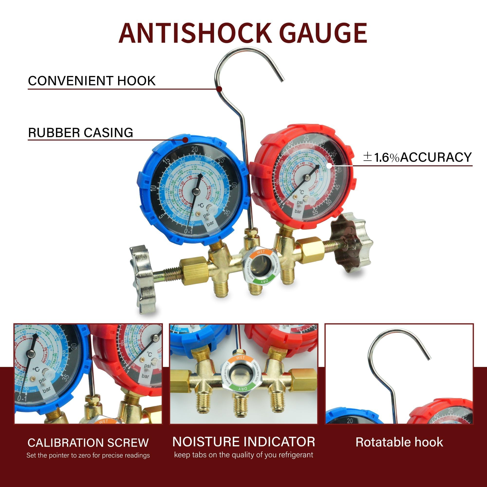 CALPOSE three-color hoses demonstrate leak-proof connections during servicing
