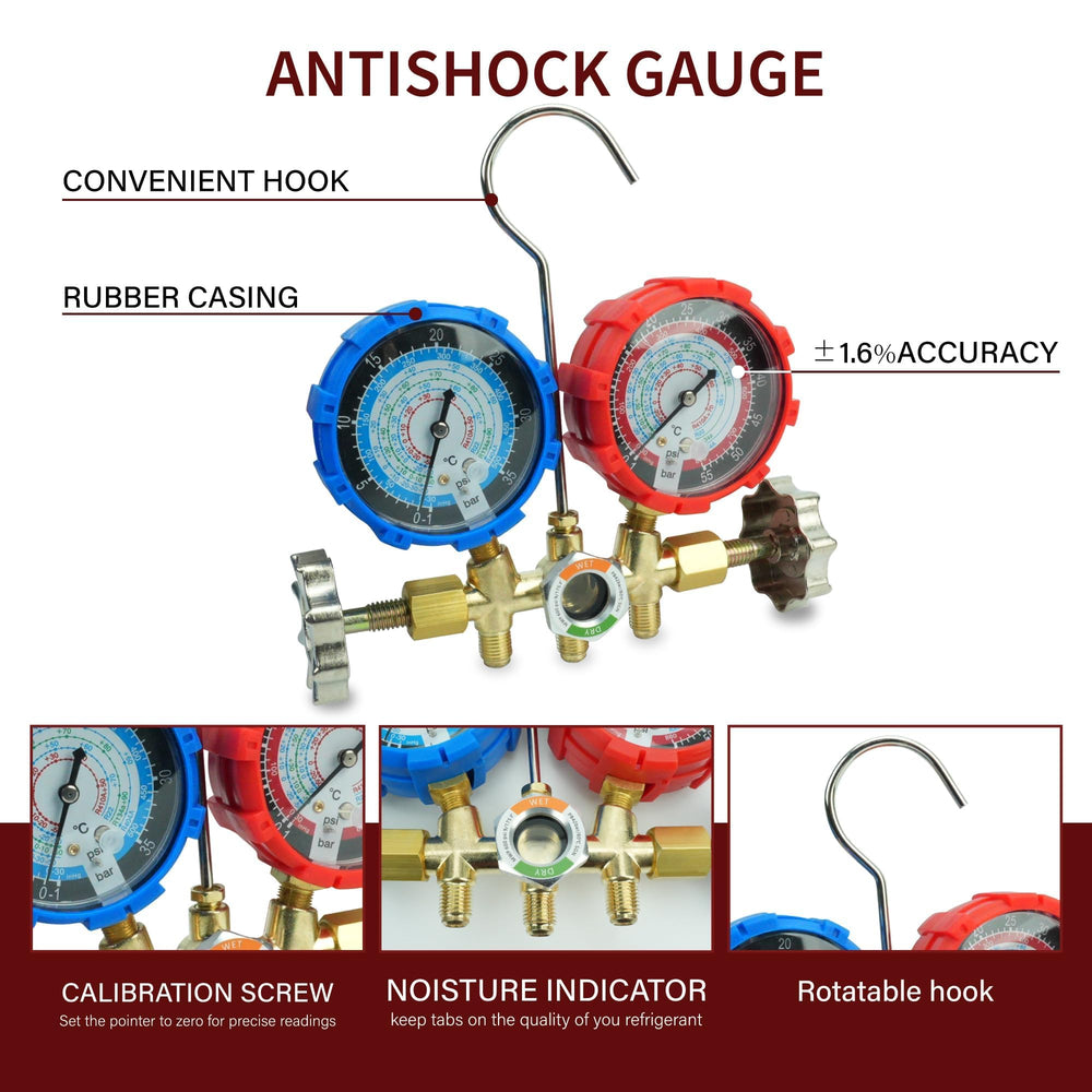 CALPOSE three-color hoses demonstrate leak-proof connections during servicing