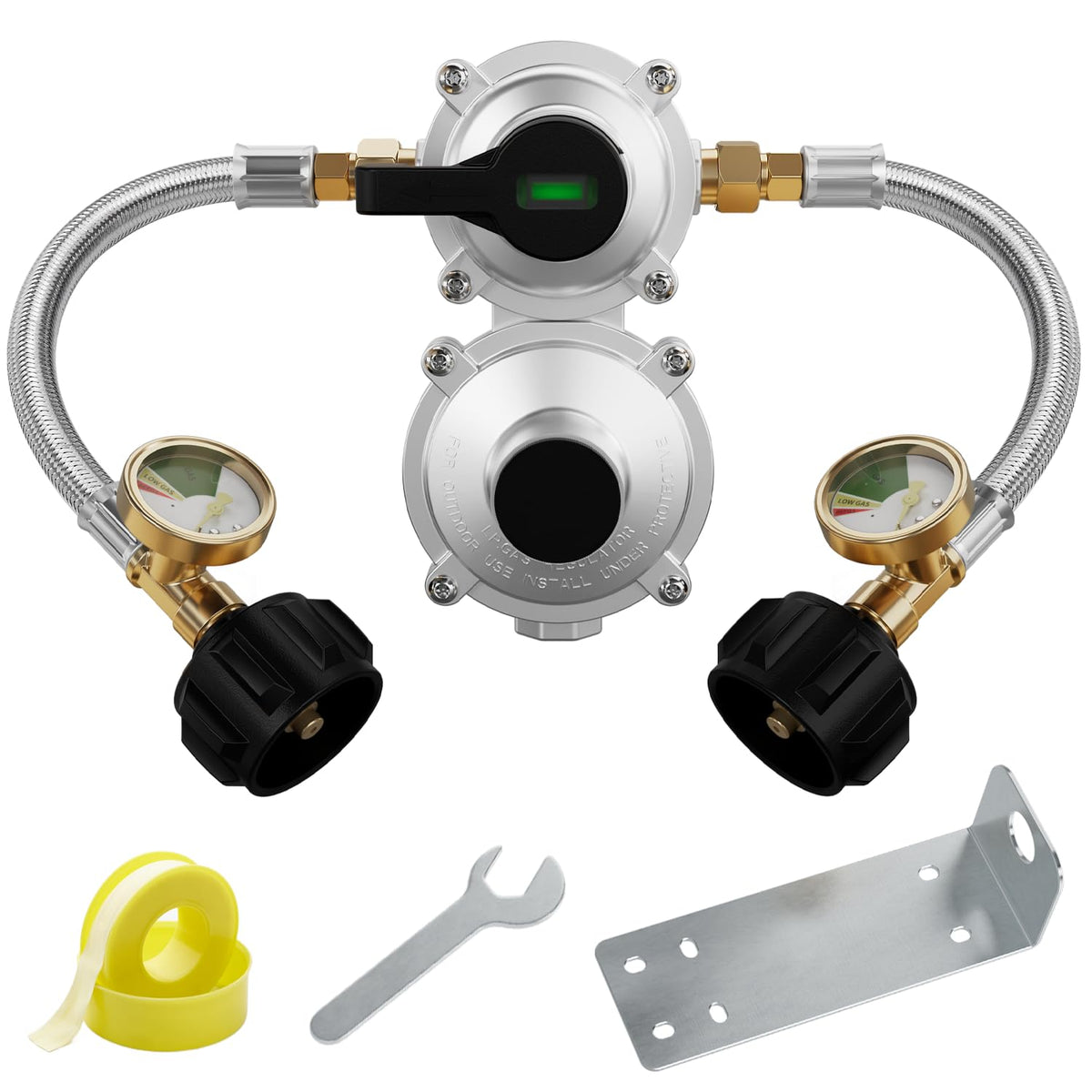 CALPOSE two stage regulator brass body ensures reliable RV propane delivery