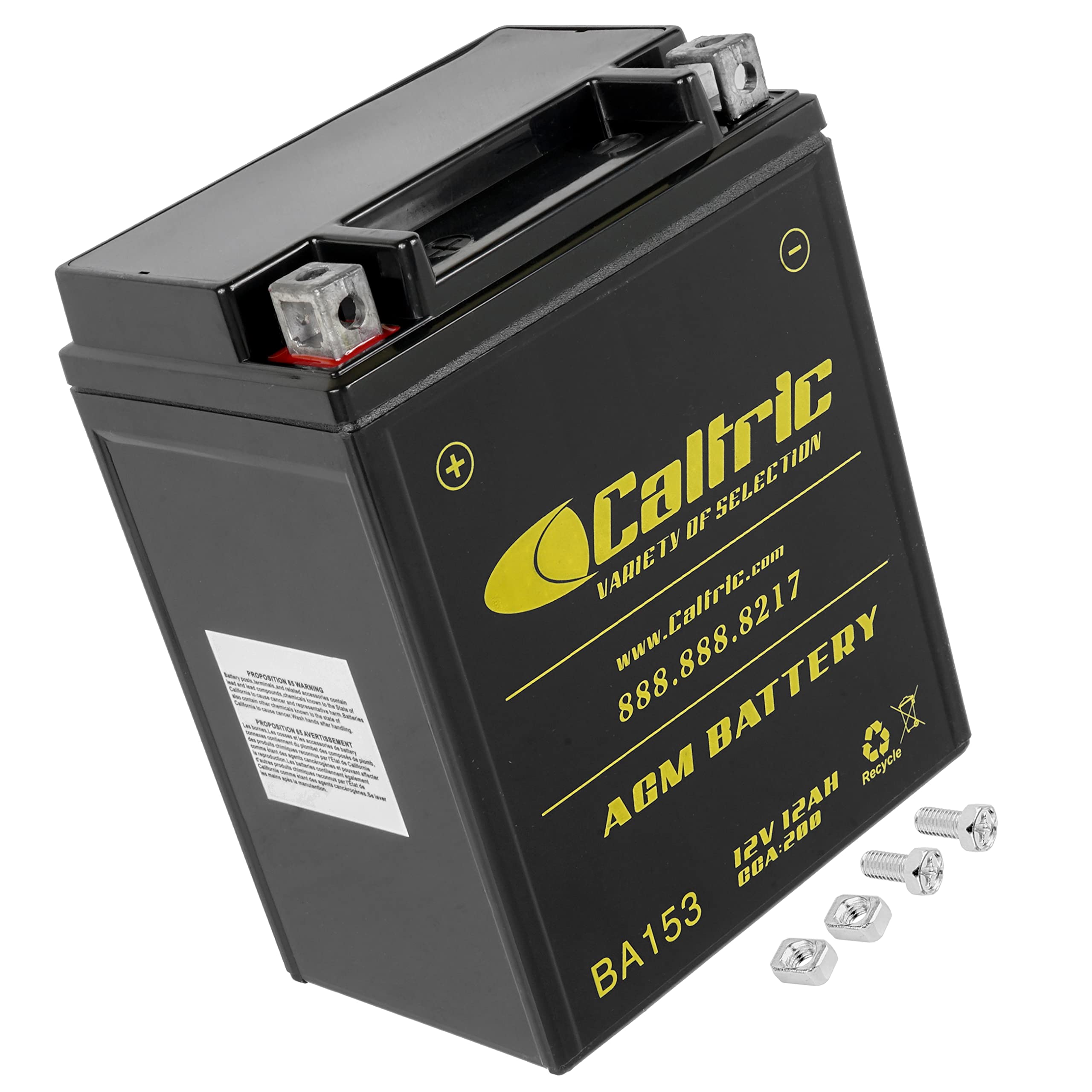 Caltric AGM battery dimensions and compatibility help verify fit before purchase.