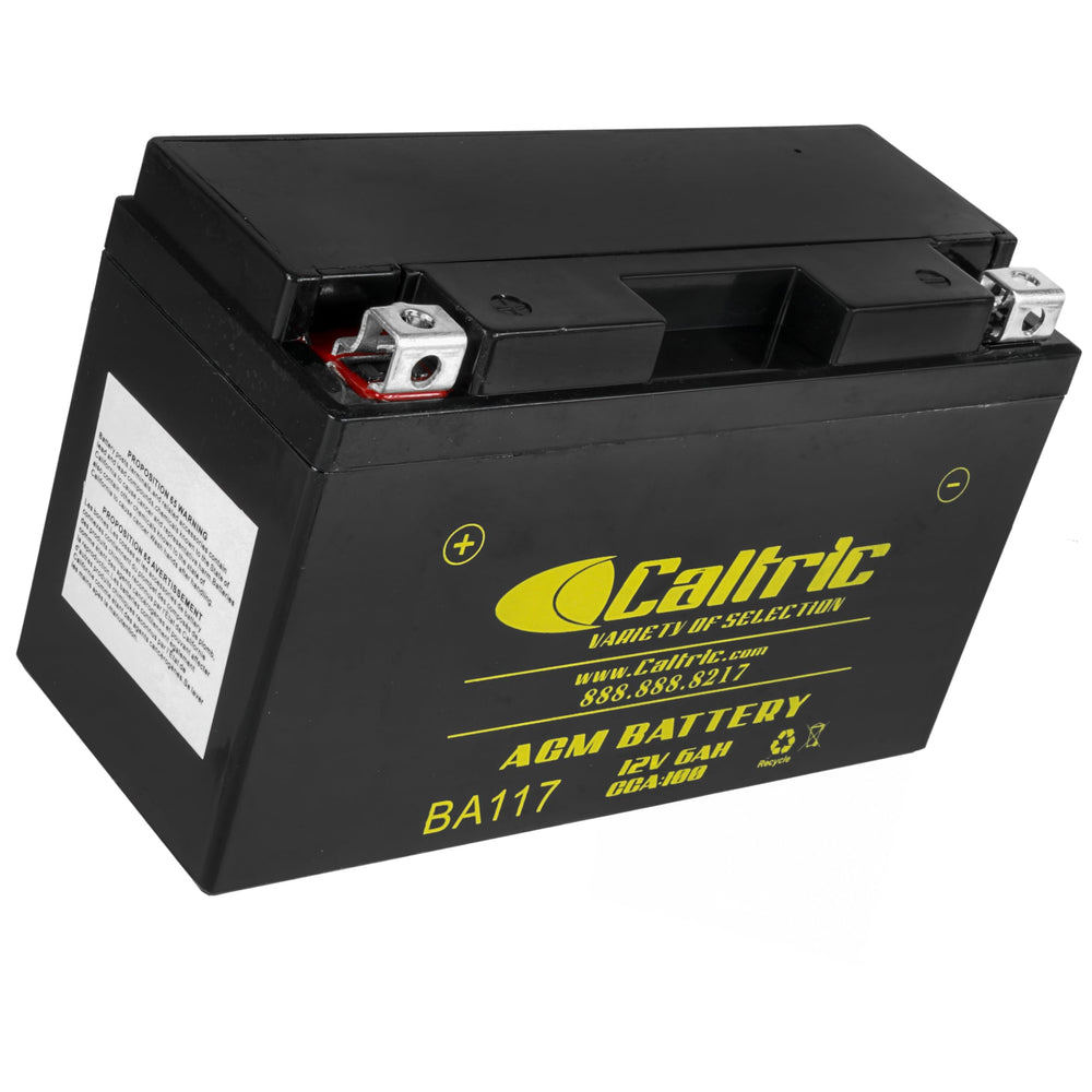 Caltric AGM battery packaging included, ready for quick replacement