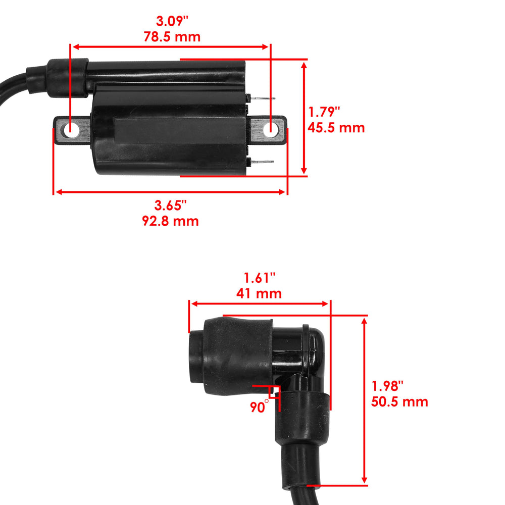Caltric ignition coil compatible with John Deere 240-260 series for easy starts